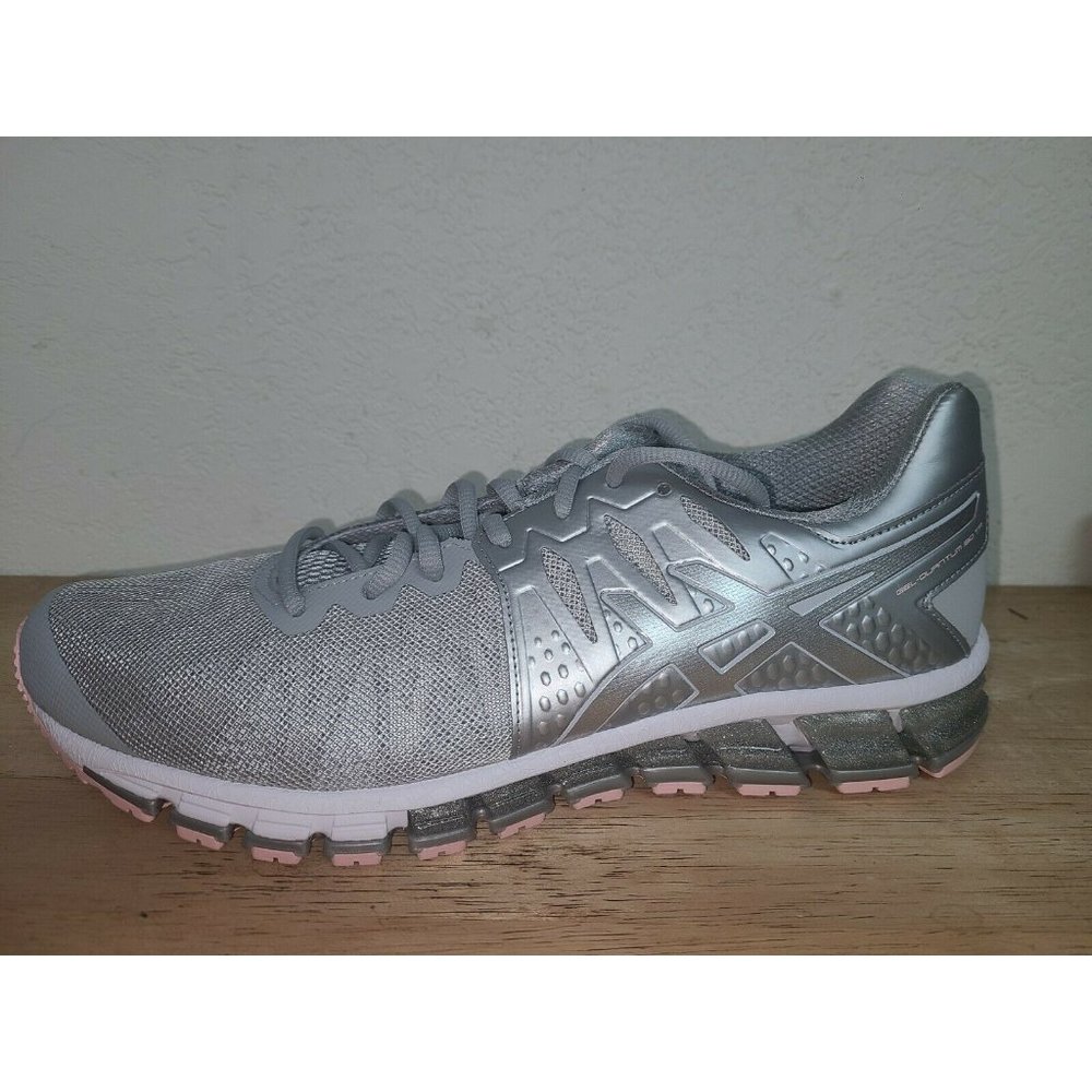 Asics Womens Gel Quantum 180 TR S660J Gray Silver Running Shoes Lace Up Size 12